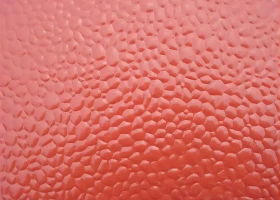 0.35мм толстый сплав3003 Красный цвет покрытия Эмобированная алюминиевая плита используется в внутреннем украшении потолка