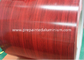 AA3003 3015 H24 Степное деревянное зерно Цветная покрытая алюминиевая катушка ПВДФ покрытый алюминий для производства Крыши