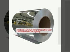 Анодированный алюминиевый зеркальный лист серебряный цвет на заказ используется для освещения