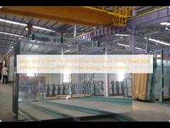 Сплав 1085 0,4 мм толщины серебряный алюминиевый зеркальный лист с отражающей способностью выше 96% для производства панелей солнечной энергии