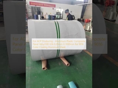 Для производства ACP - Алюминиевая пластмассовая композитная панель Сплав 1100 H16 0,20 мм х 1000 мм Ral 9016 Цветное покрытие Алюминиевого листа