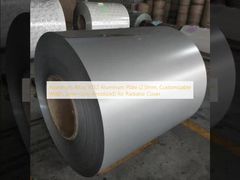 Алюминиевая пластина из алюминиевого сплава 5052 (2,0 мм, настраиваемая ширина, анодированная серебристо-серого цвета) для крышки радиатора