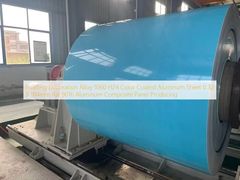 Отделка здания Сплав 1060 H24 Алюминиевый лист с цветным покрытием 0,32 X 914 мм Ral 9016 Производство алюминиевых композитных панелей