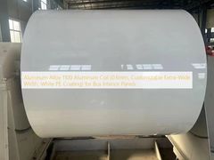 Aluminum Alloy 1100 Aluminum Coil (0.6mm, Customizable Extra-Wide Width, White PE Coating) for Bus Interior Panels