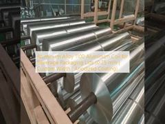 Алюминиевая катушка из алюминиевого сплава 1100 для крышек упаковки напитков (0,25 мм | нестандартная ширина | анодированное покрытие)