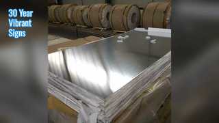 Алюминиевая табличка на 30 лет, цвет RAL