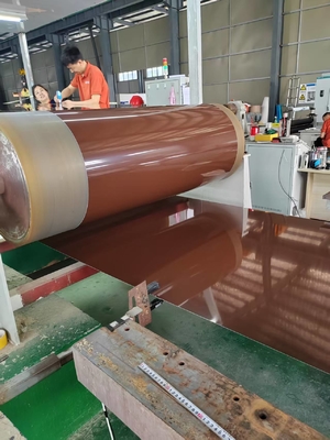 AA3003 H24 1,5 мм предварительно окрашенная алюминиевая катушка для ламп и солнечной энергии