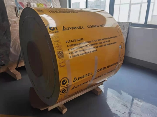 AA5052 H38 1,5 мм предварительно окрашенная алюминиевая катушка для железнодорожного транспорта