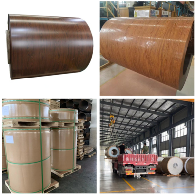 Wooden Pattern Prepainted Aluminum Coil Used in Roller Shutter Door Manufacturing