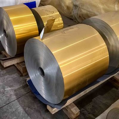 8011 O 0,1 мм Прочный боковой окрашенный алюминиевый фольга для производства пекарня