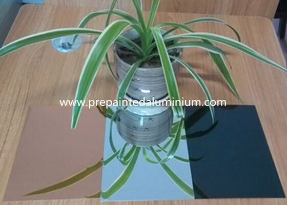 86% светоотражающий глянцевый сплав 1085, толщина 0,50 мм, зеркальная отделка, алюминиевый лист золотого цвета, используемый для отделки дома, панели