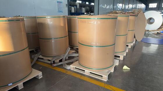 0.10mm Thickness 45mm Width Prepainted Aluminum Foil Coil For Rollable Ridge Ventilation Tape Making