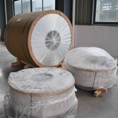 0.027'' x 11.75'' 15'' Окрашенная алюминиевая желобная лента с белым полиэфирным покрытием для системы сбора дождевой воды